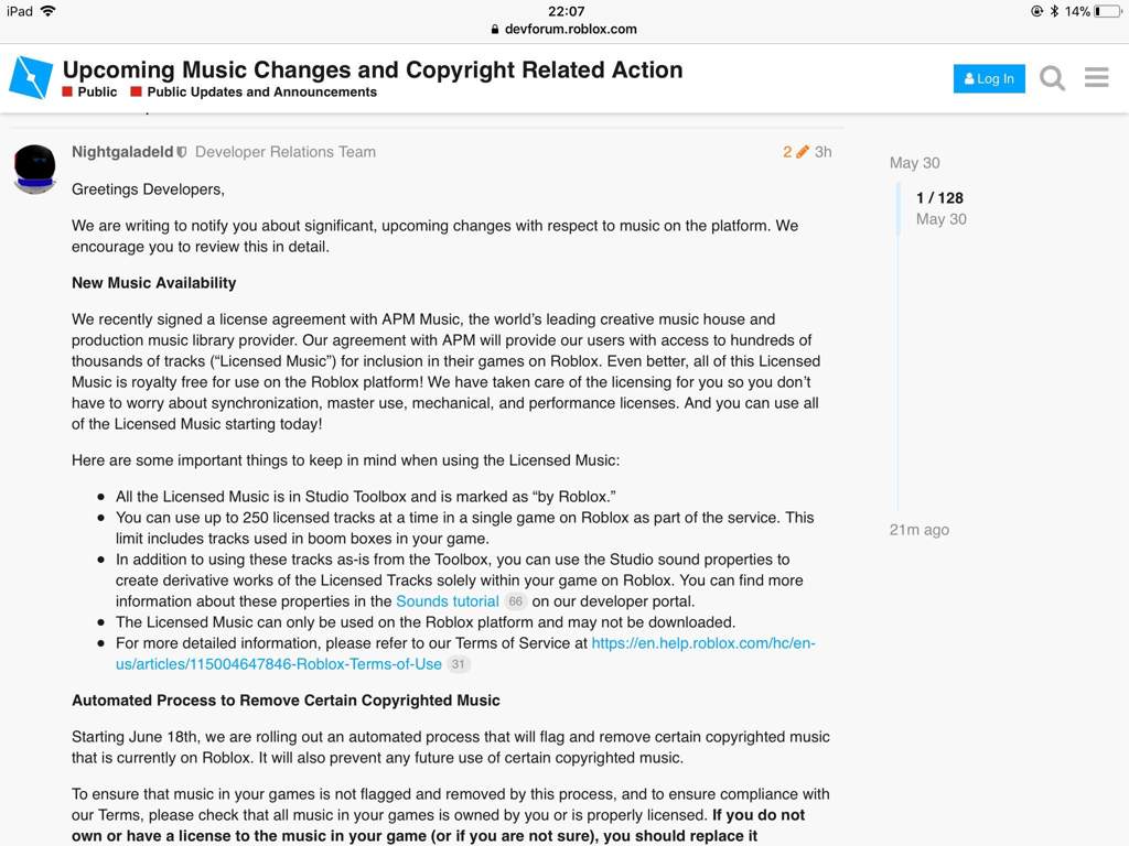 Copyrighted Music Being Removed On Roblox Roblox Amino