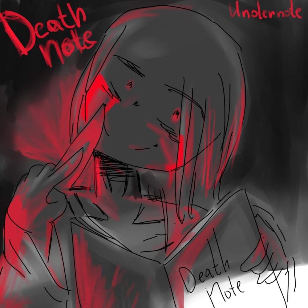 UnderNote |Undertale x Death Note Crossover Fan Art| | Undertale Amino