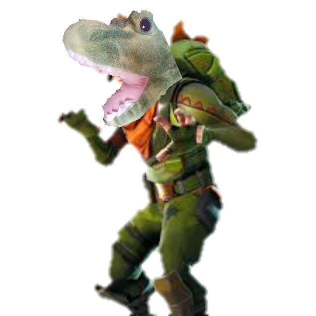 I decided to photoshop a stuffed dinosaur head on t-rex | Fortnite ...