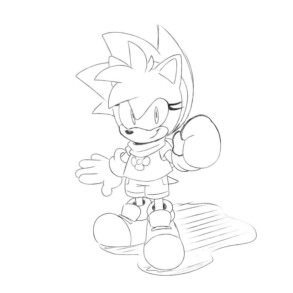 Title says it all, just a sketch of Amy Rose from the Fleetway Sonic comics...