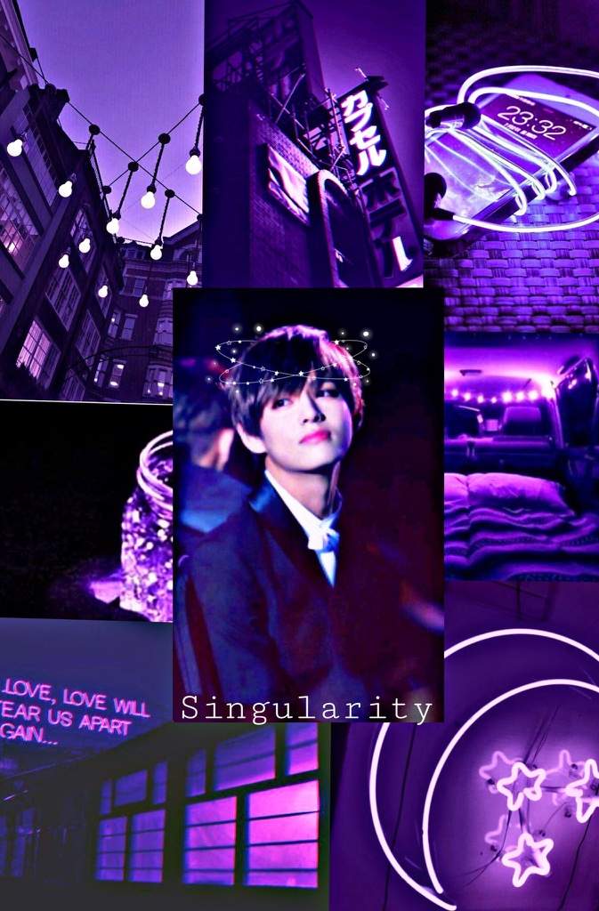 BTS V purple aesthetic wallpaper | ARMY's Amino