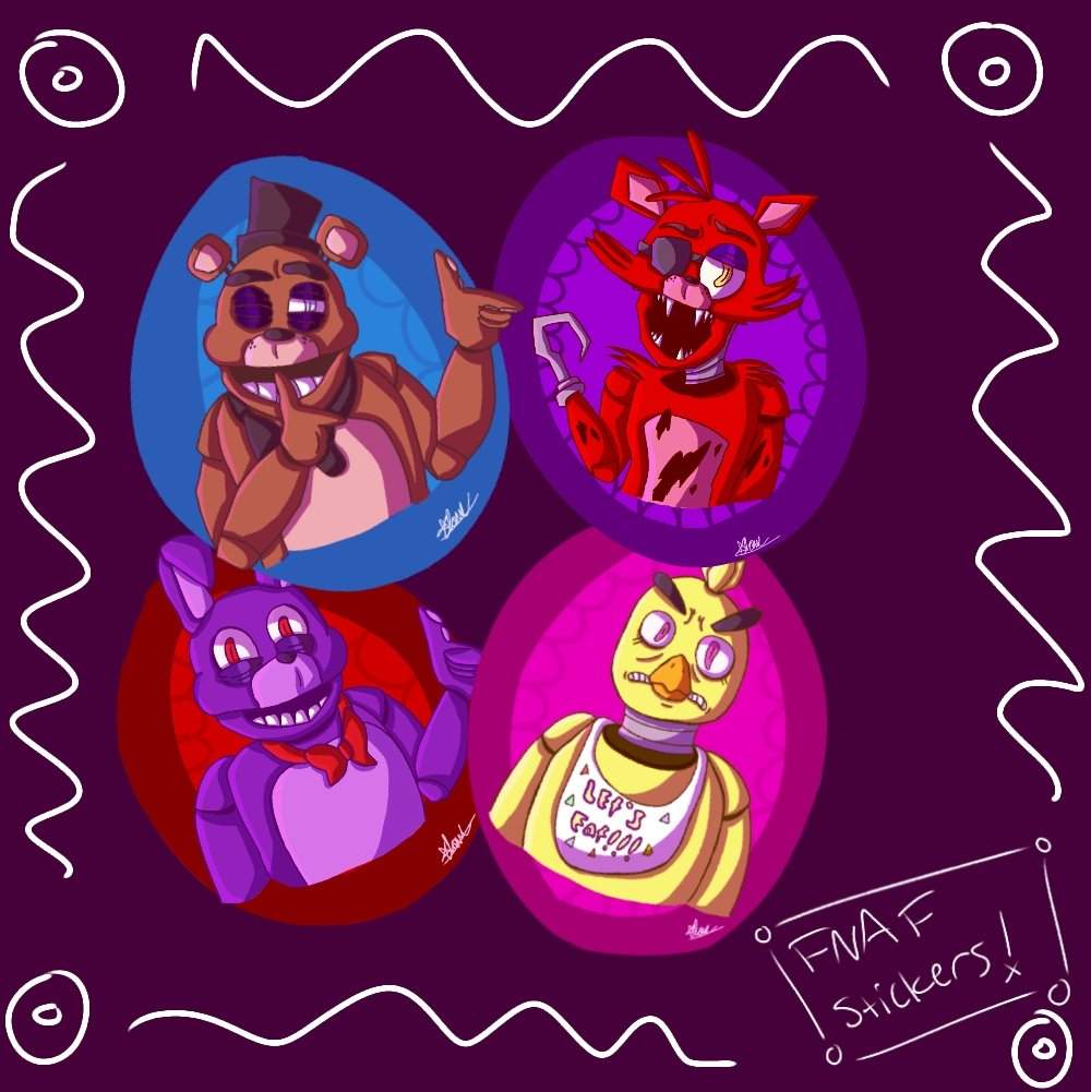 The Fazbear Gang Stickers! | Five Nights At Freddy's Amino