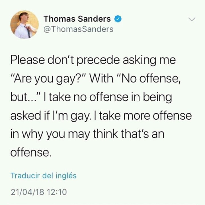 Ejemplos de Eres Gay en una oración