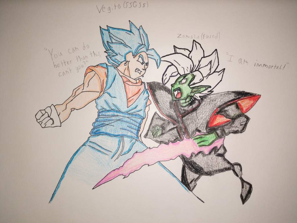 Vegito Vs Zamasu Dragonballz Amino