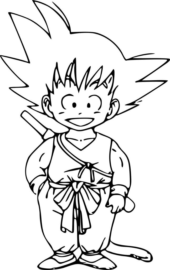 Desenho Son Goku (kid) Dragon Ball Oficial™ Amino