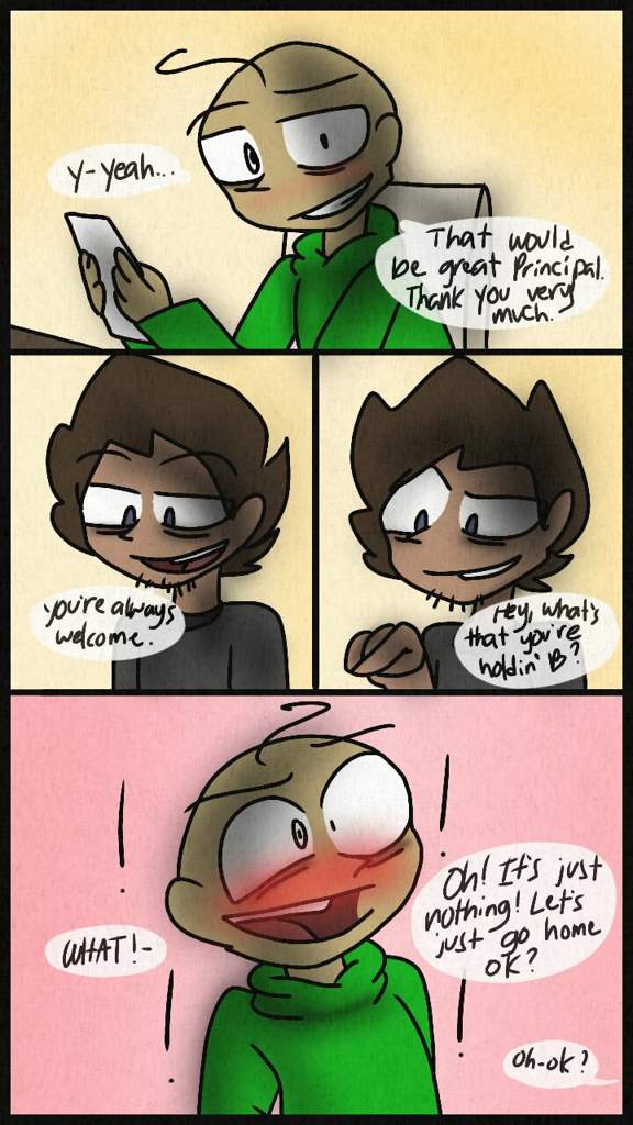 Principal X Baldi Short Comic Baldi S Basics Amino