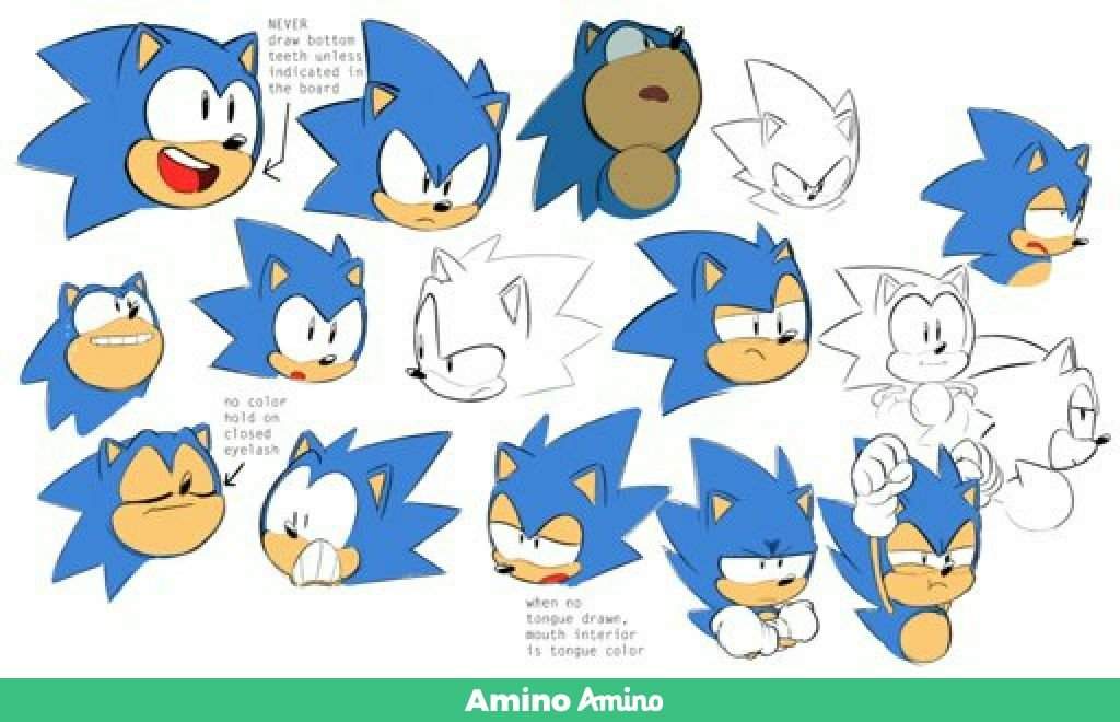 A look at Classic Sonic's design and artwork | Sonic the Hedgehog! Amino