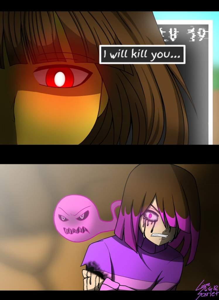 Glitchtale Frisk Vs Betty Noire Redraw Undertale Aus Amino