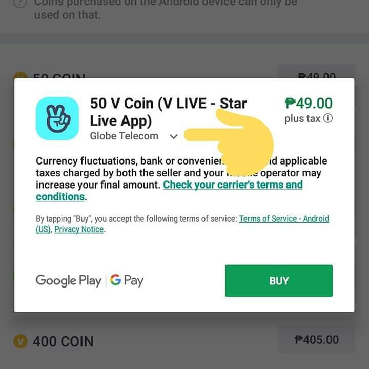 vlive app price different from website