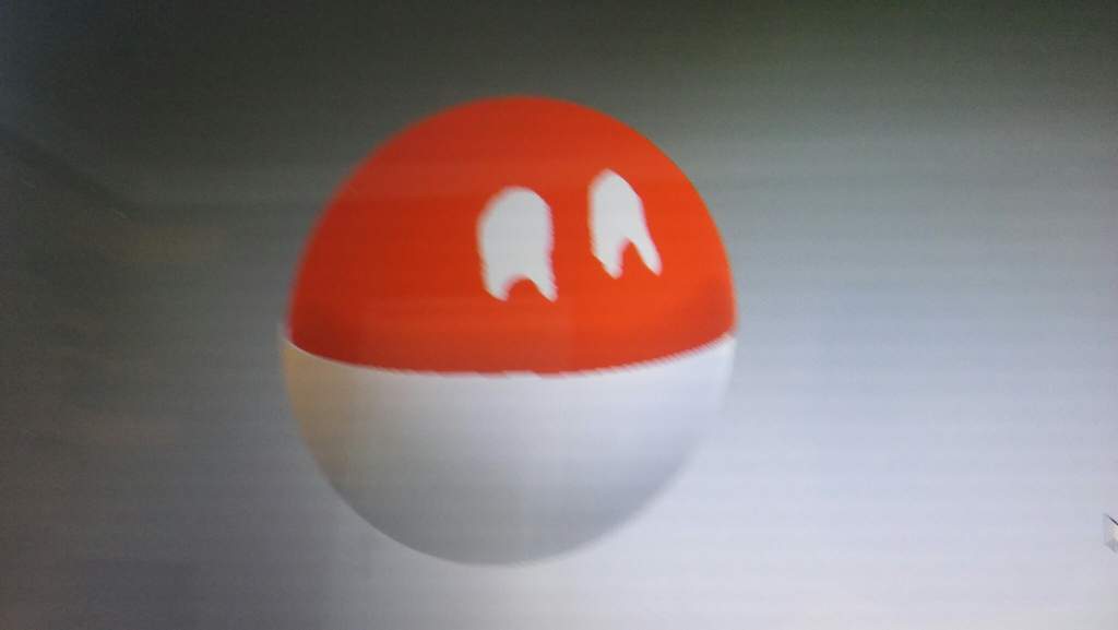 I Created Polandball On 3d Paint Application 