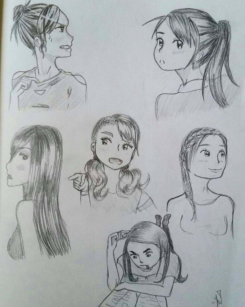 Anime Girl Hair And Poses Reference Anime Amino