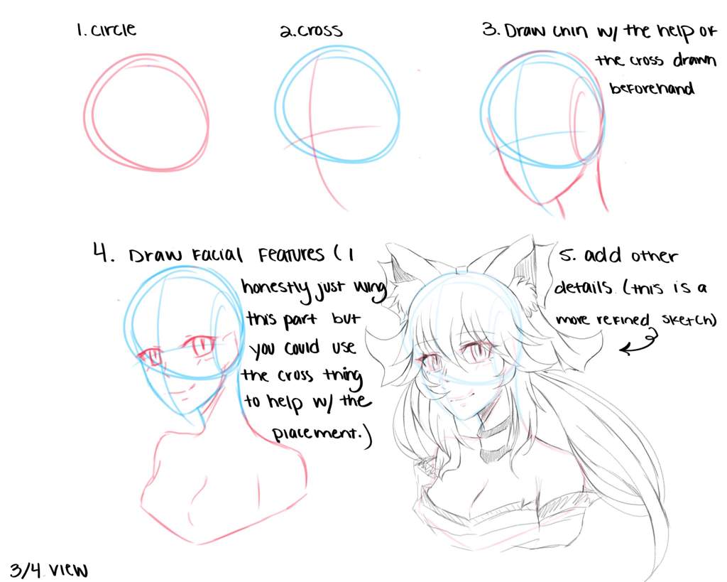 how i draw heads | Anime Art Amino