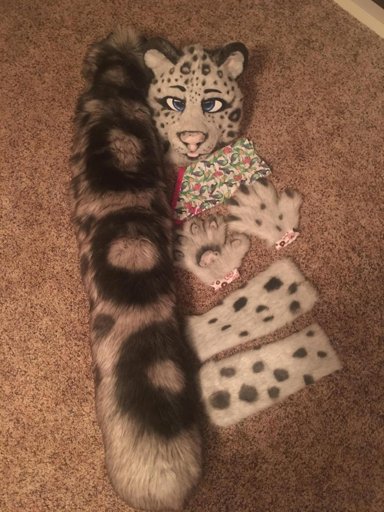 Snow Leopard Fursuit Partial For Sale/Trade! | Fursuit Maker Amino Amino