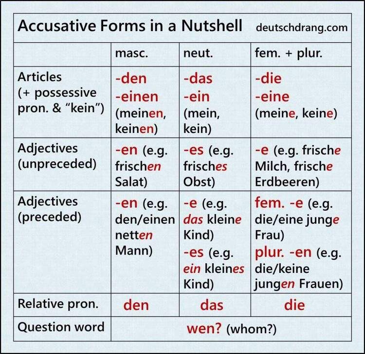 Direct Vs Indirect Object German