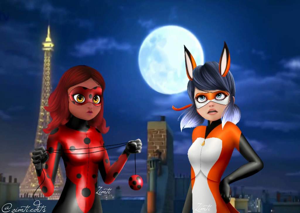 Rena rouge, Kitty noire and... Fox boy? | Miraculous Amino