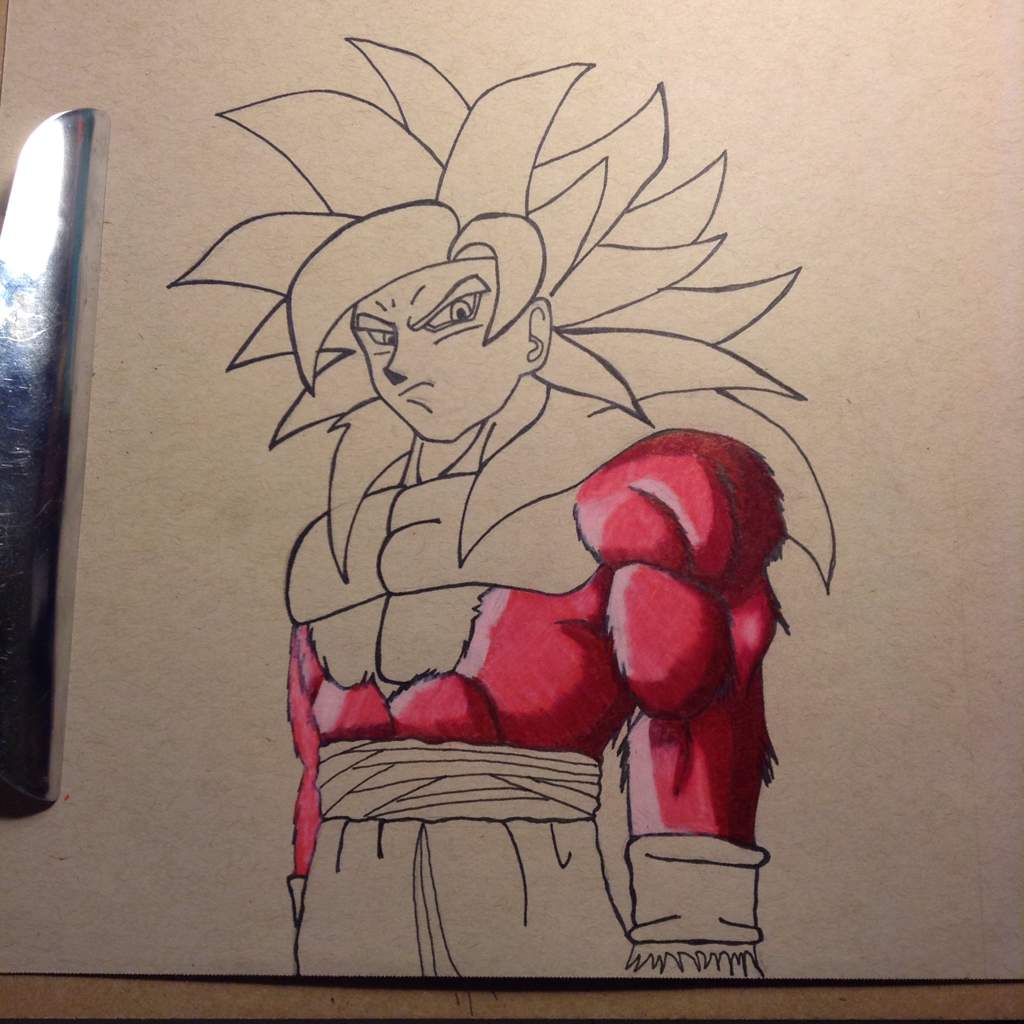 Goku SSJ4 Drawing(2yr progress) | DragonBallZ Amino