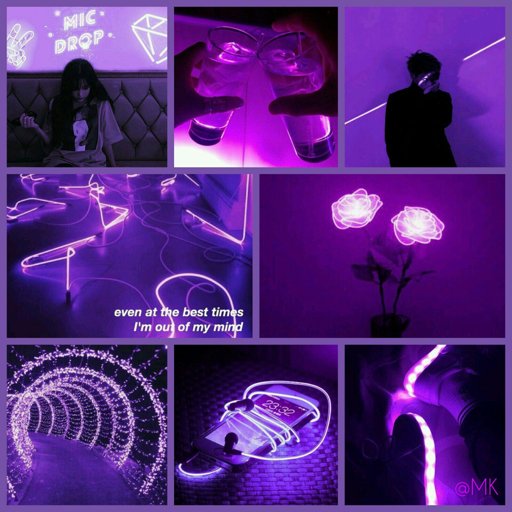 Aesthetic purple collage made by me | ARMY's Amino