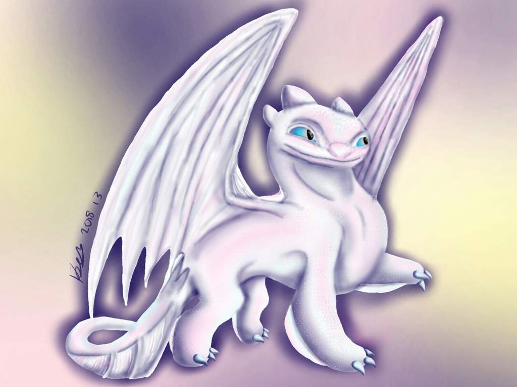 Light fury drawing done | H.T.T.Y.D Amino