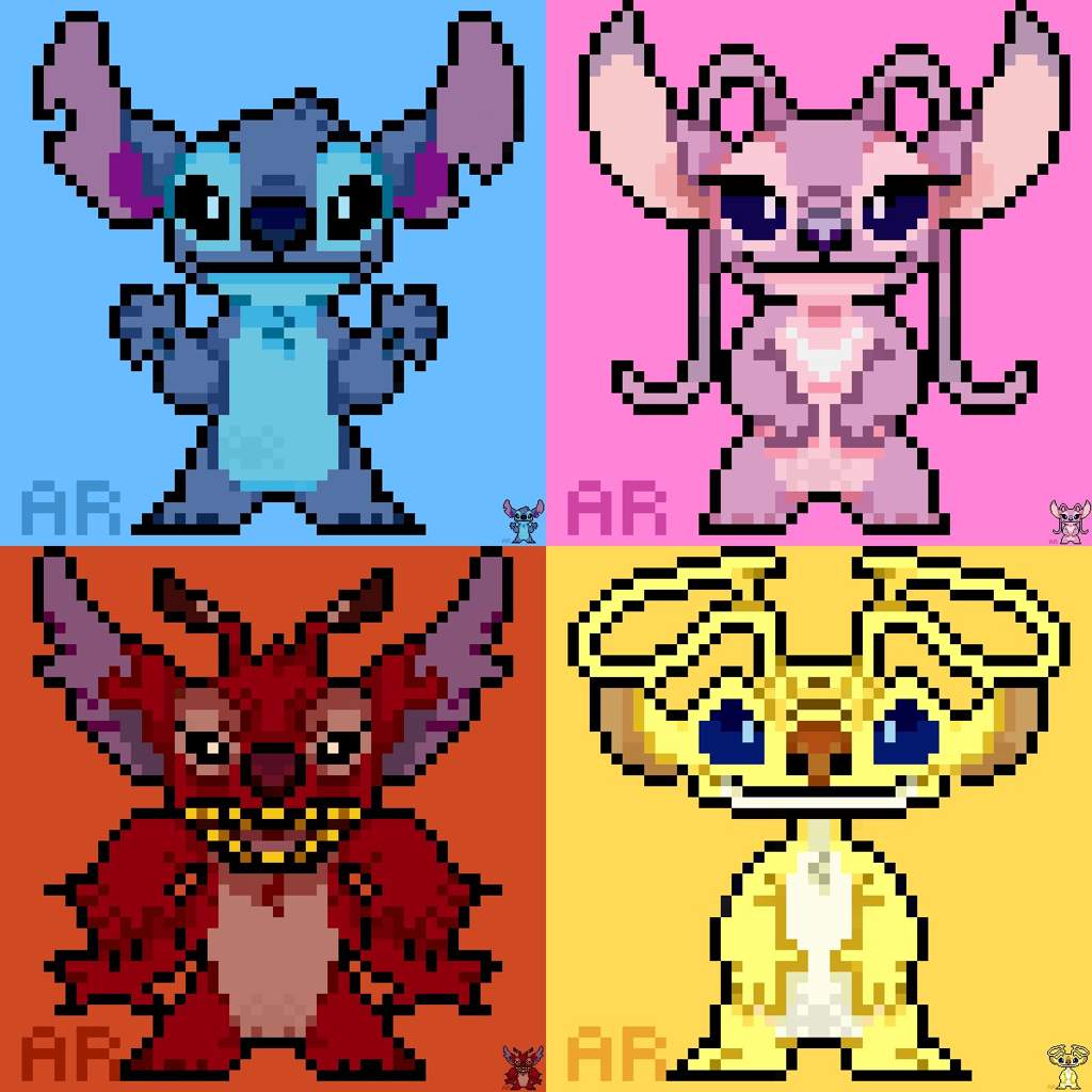 Cute Pixel Art Stitch