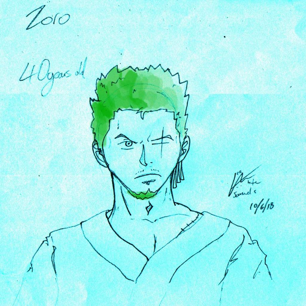 Zoro At 40 And 60 Years Old One Piece Amino