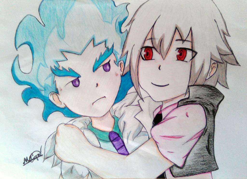 Lui Shirasagi and Shu Kurenai. Cute 😍💕 | Beyblade Burst! Amino