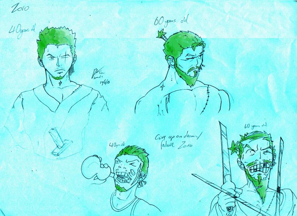 Zoro At 40 And 60 Years Old One Piece Amino