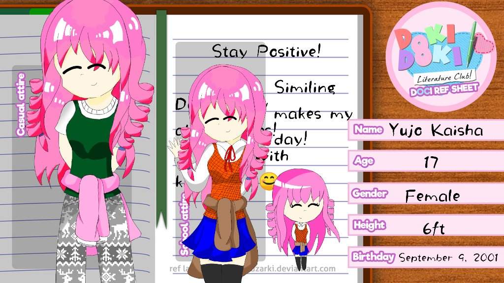 Yujo My Second Character Doki Doki Literature Club Amino