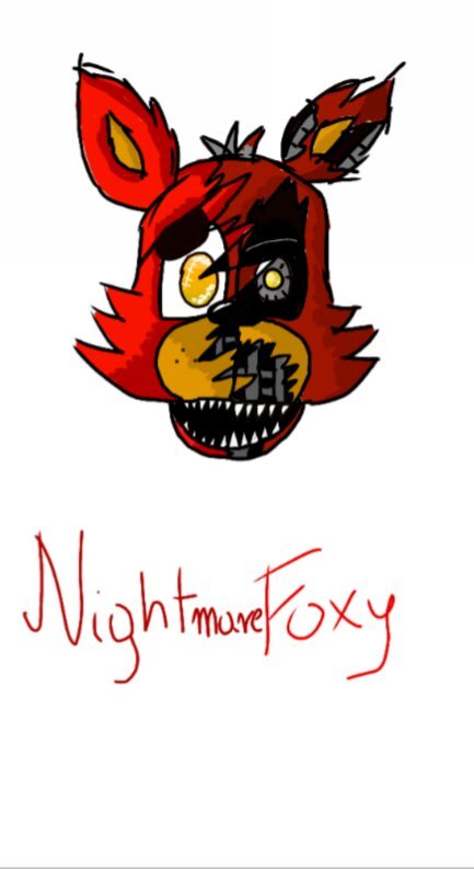 Nightmare Foxy And Foxy Drawing Five Nights At Freddys Amino