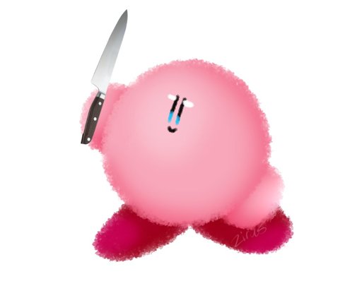 Kirby with a knife | Kirby Amino