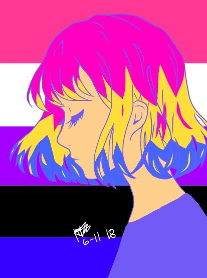 pansexual and gender fluid flag