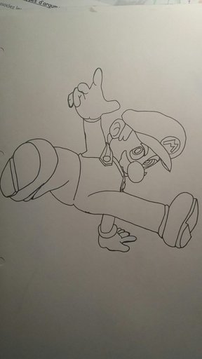 Hey :), petit dessin de mario, il me reste a faire la couleur et je l ...