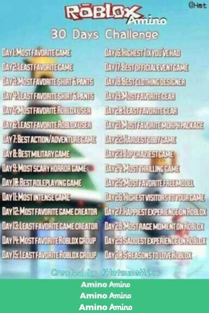 Roblox Amino 30 Days Challenge Days 9 16 Roblox Amino - idk roblox amino