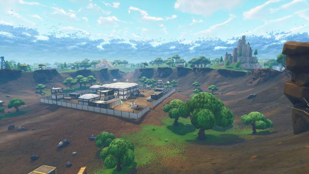 thats right trees are growing in dusty - fortnite dusty divot background