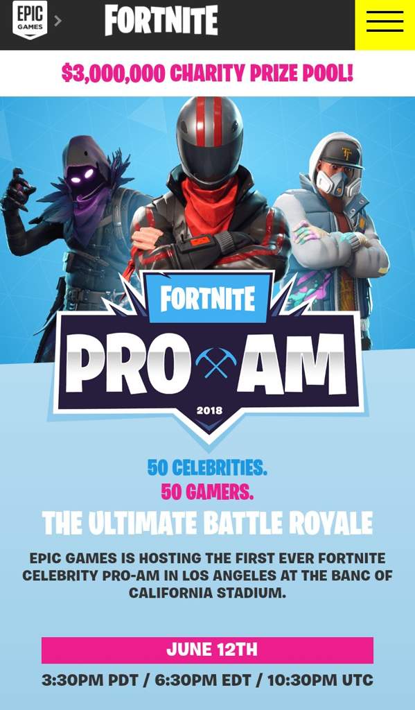 fortnite pro am 2018 is today - pro am fortnite teams