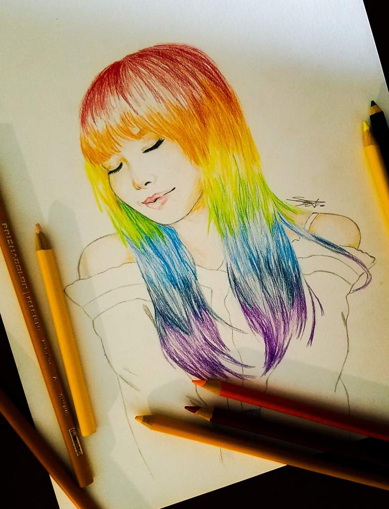 Rainbow hair 💞 | Arts And OCs Amino