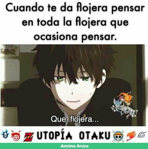 Que flojera | •Anime• Amino