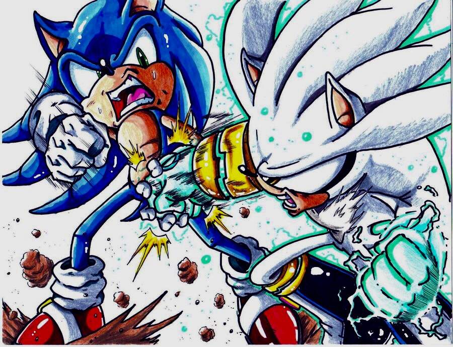 Sonic vs Silver.
