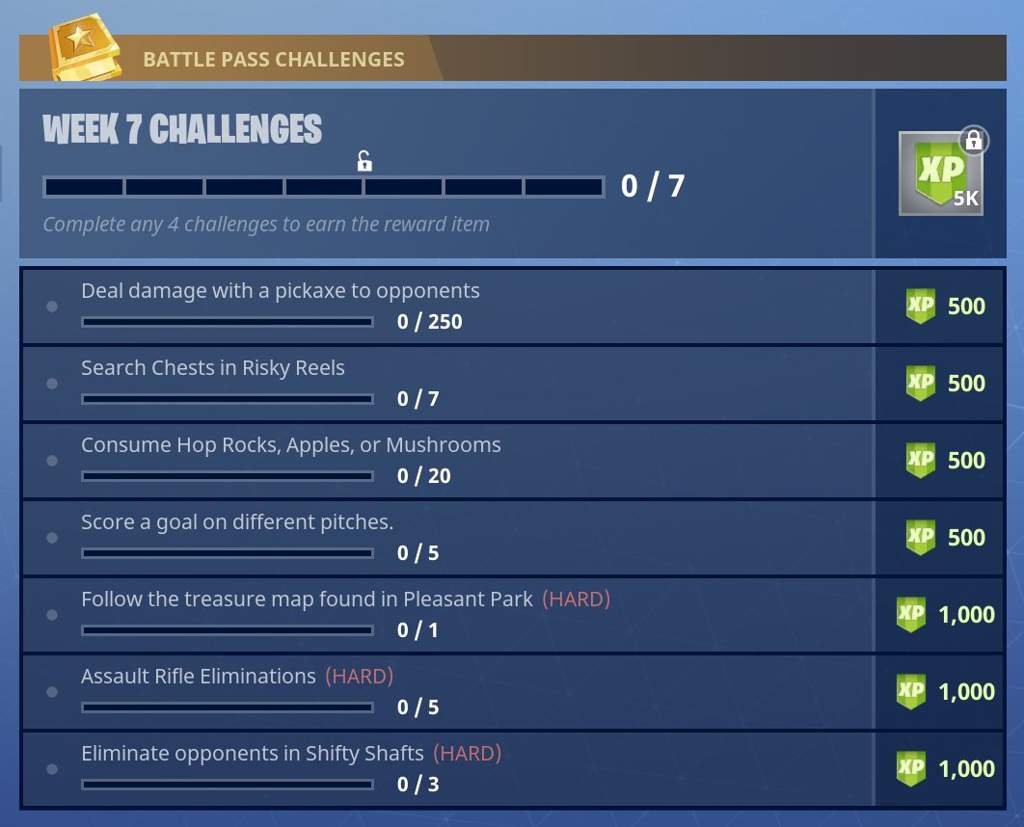 fortnite battle royale armory - week 7 challenges fortnite chest map