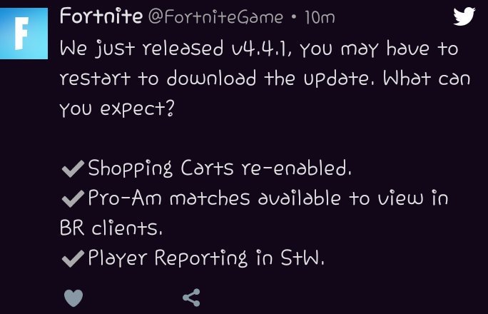  - fortnite 44 patch notes