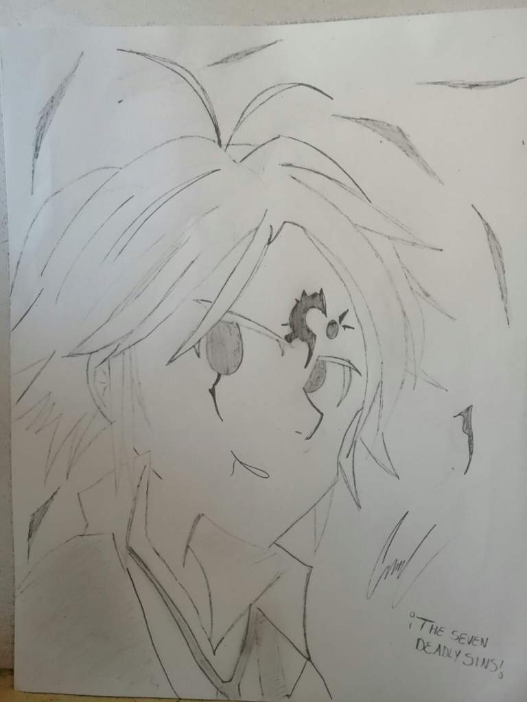 Dibujo a lápiz de Meliodas. | Nanatsu No Taizai Amino™ Amino