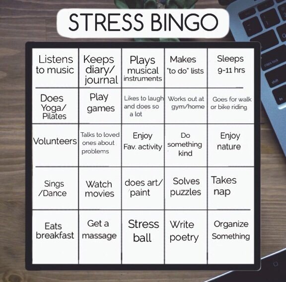 Stress Bingo 