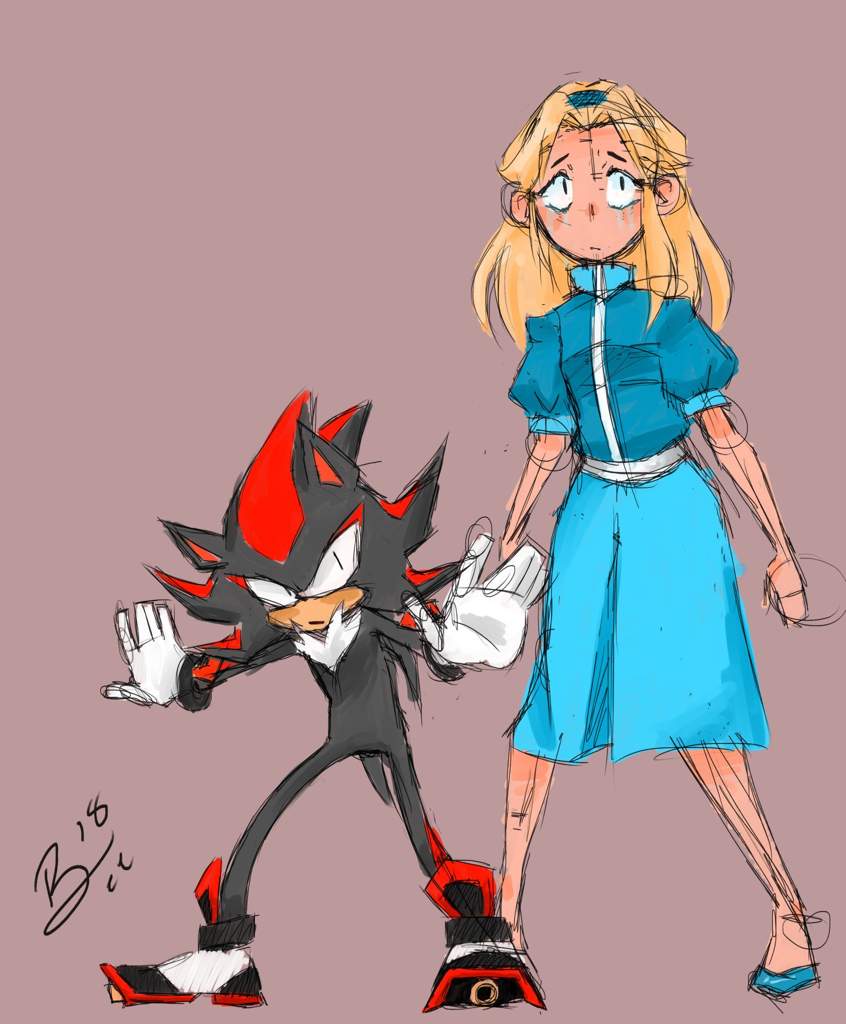 Sketchy Maria and Shadow | Sonic the Hedgehog! Amino