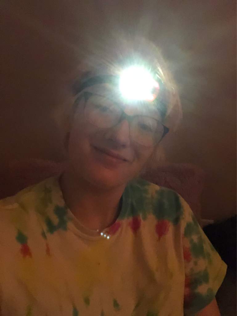 reading light forehead