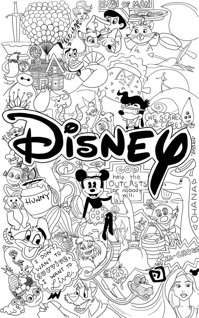 DISNEY COLLAGE | Art Amino