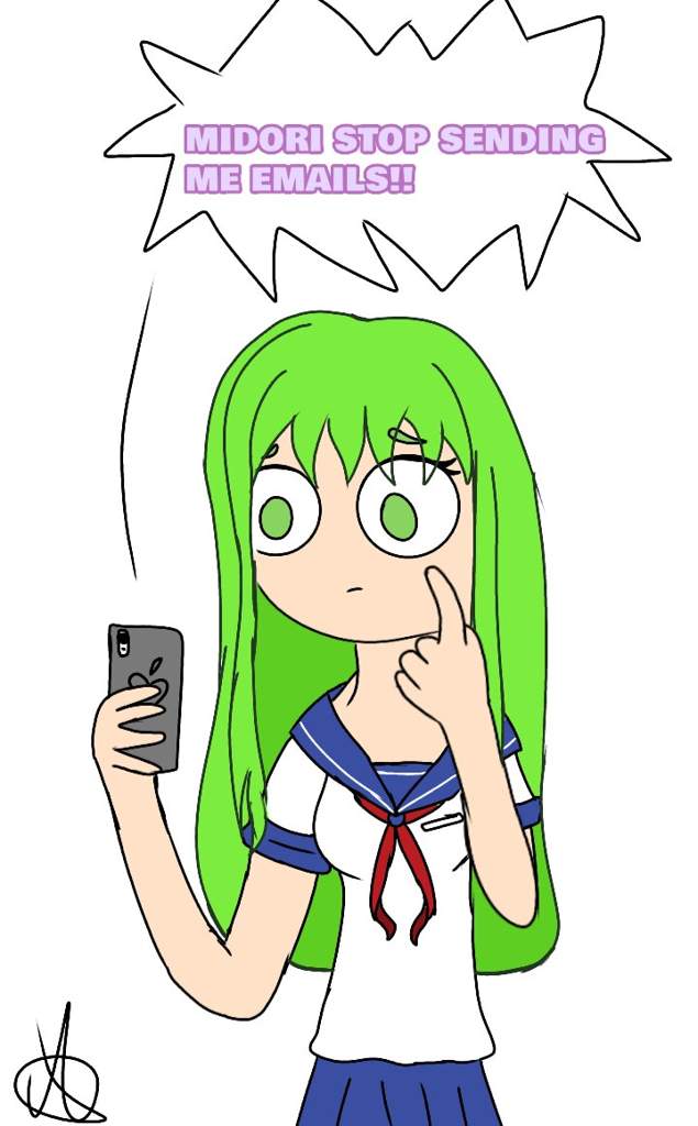 Yandere Dev MIDORI STOP SENDING ME EMAILS!!!! Yandere Simulator Amino