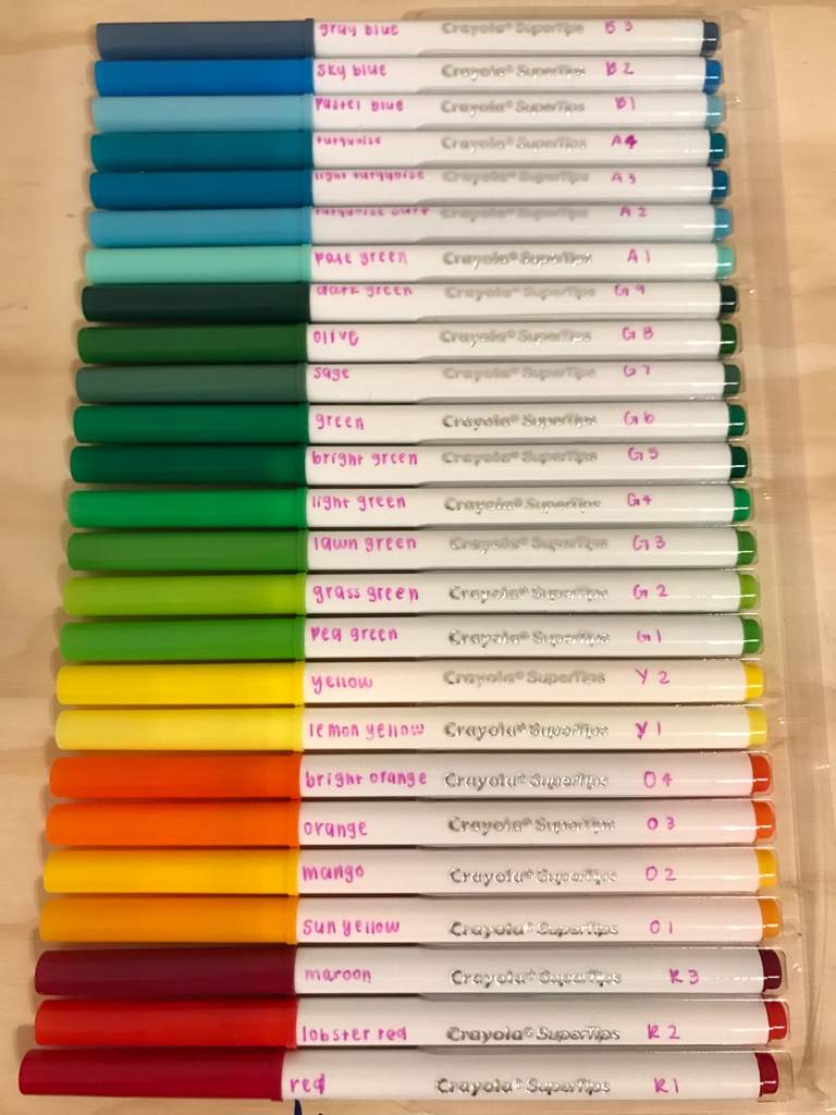 Color Chart For Crayola Marker Maker