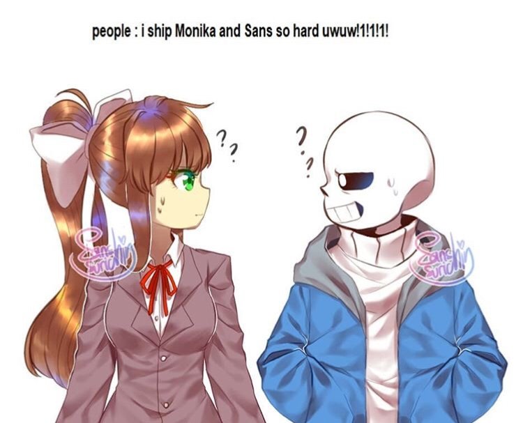 Do You Ship Monika And Sans? 