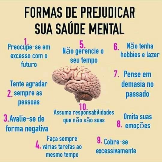 Formas De Prejudicar Sua Sa De Mental Psicologia Amino Amino