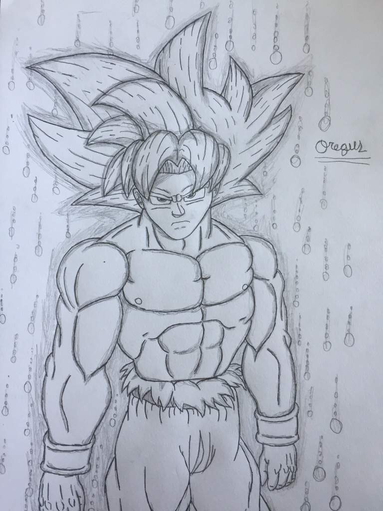 Ultra Instinct Goku Drawing | DragonBallZ Amino