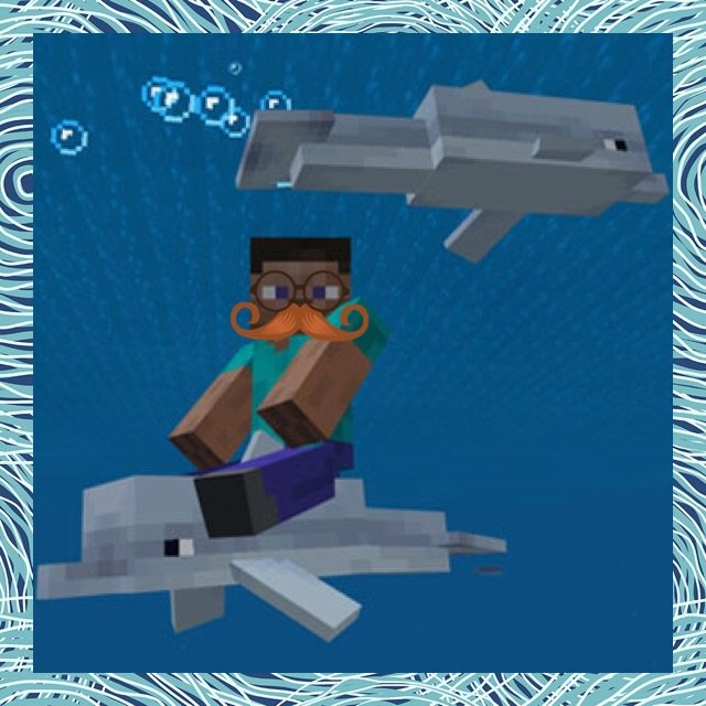 minecraft lego dolphin